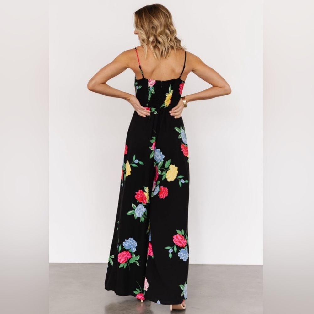 Baltic Born Black Floral Wide-Leg Jumpsuit - Picture 3 of 13